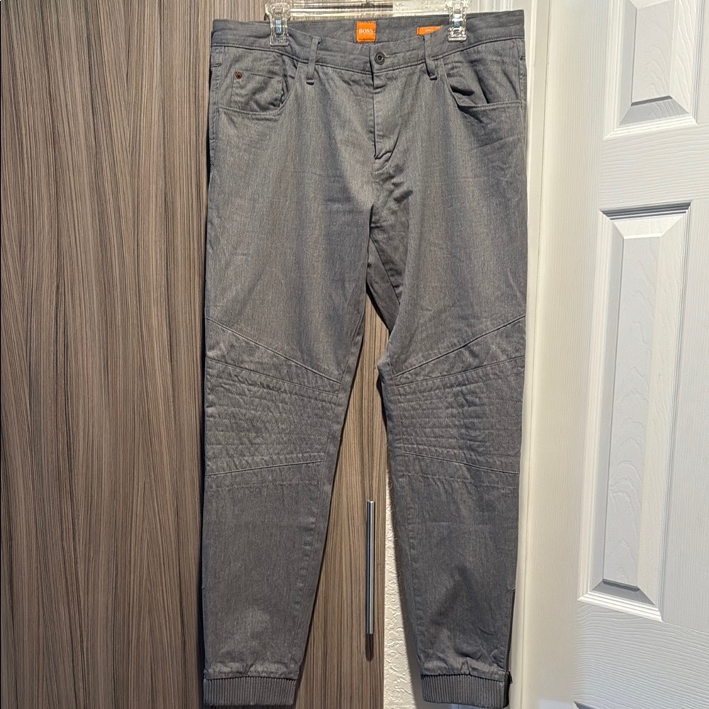 Gray Casual Hugo Boss Pants